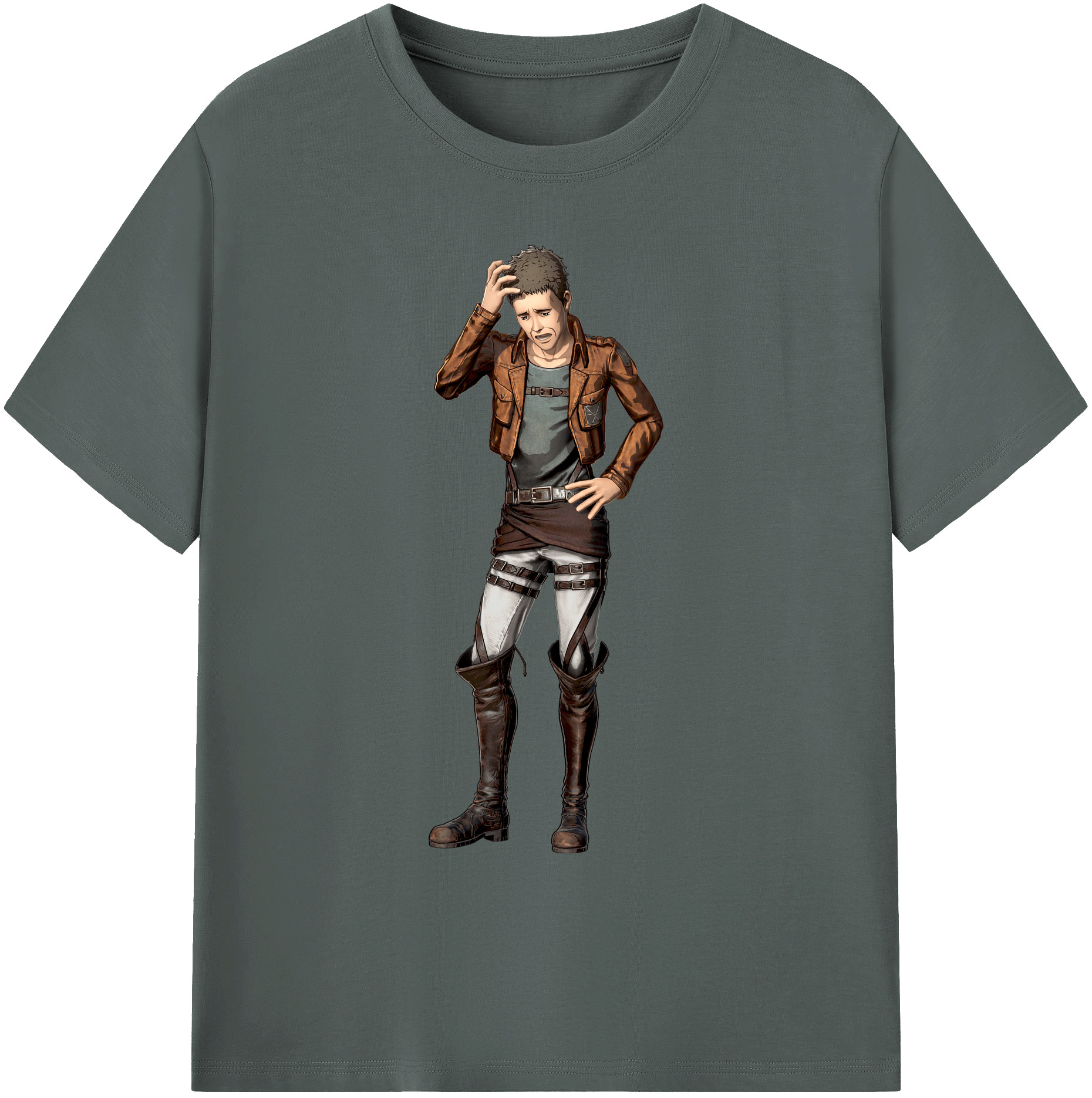 （画像用） 進撃の巨人 Attack on Titan 綿100％ メンズ半袖Tシャツ｜肌触りやわらか＆通気性